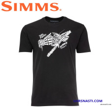 Футболка Simms Grim Reeler T-Shirt Black